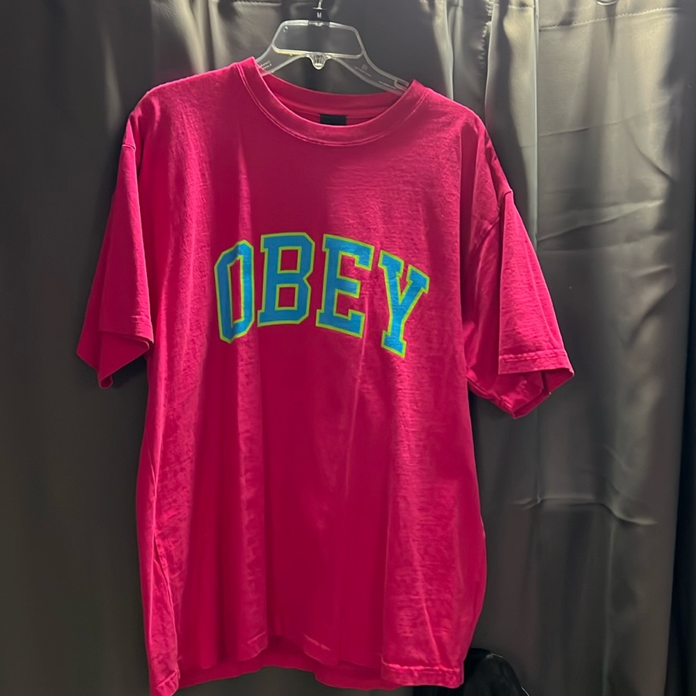 Obey, Men’s Shirt, Large, Pink